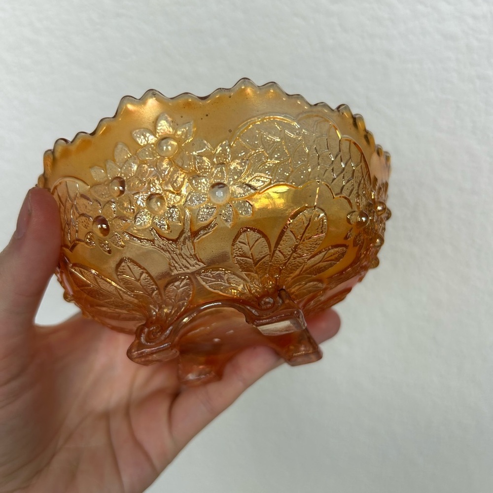 1970s Orange trinket dish - Picture 2 of 4